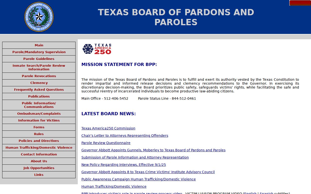 Walker County criminal records and Texas parole information